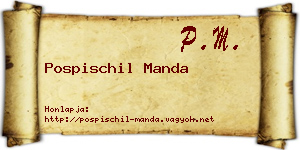 Pospischil Manda névjegykártya
